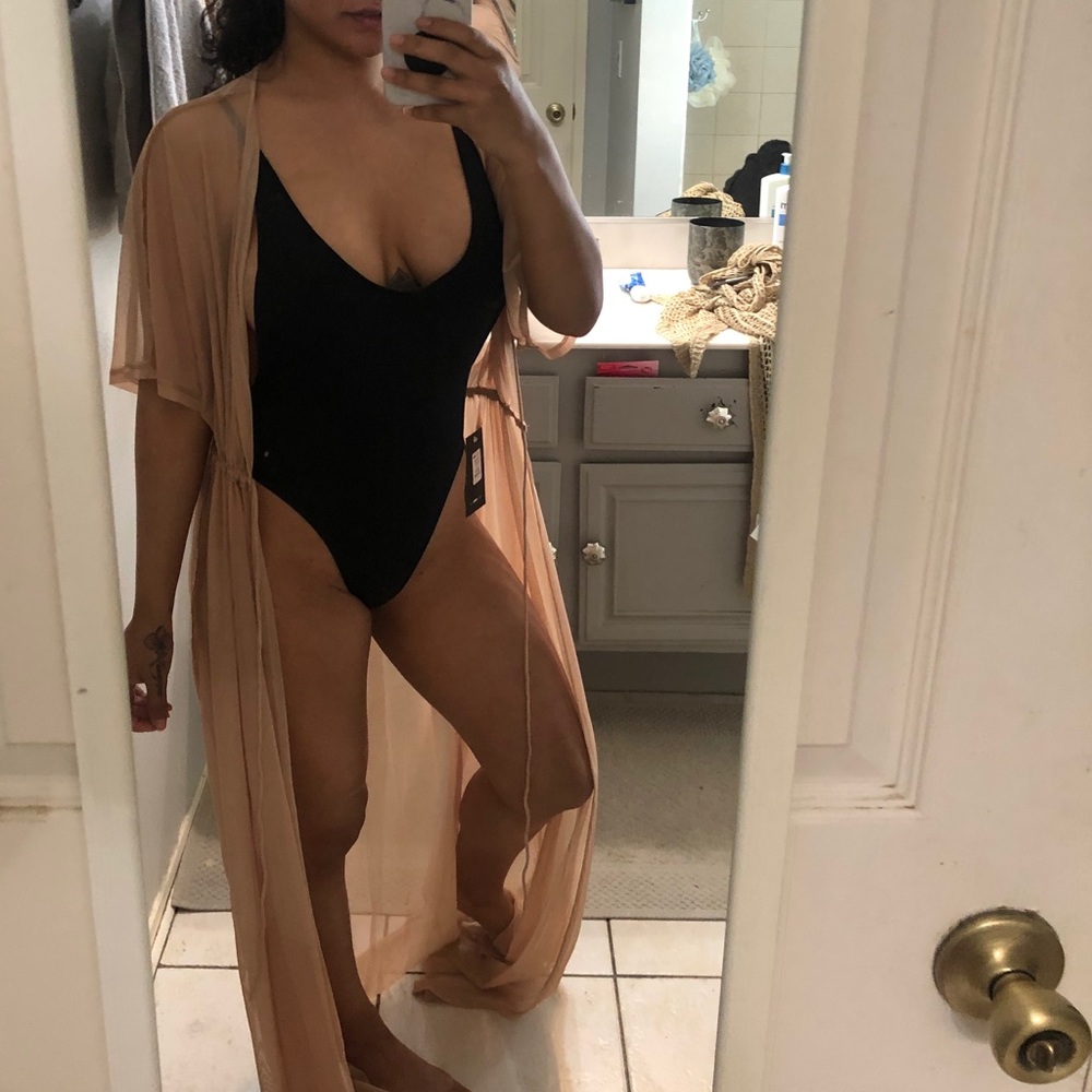 Nude Mesh Cover Up!